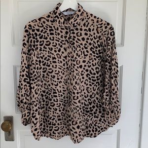 & other stories Leopard/animal print shirt